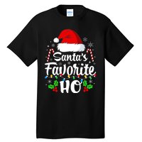 Santas Favorite HoS Xmas Funny Christmas Family Matching Pjs Tall T-Shirt