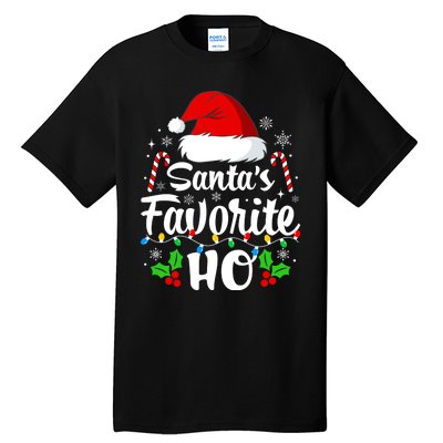 Santas Favorite HoS Xmas Funny Christmas Family Matching Pjs Tall T-Shirt