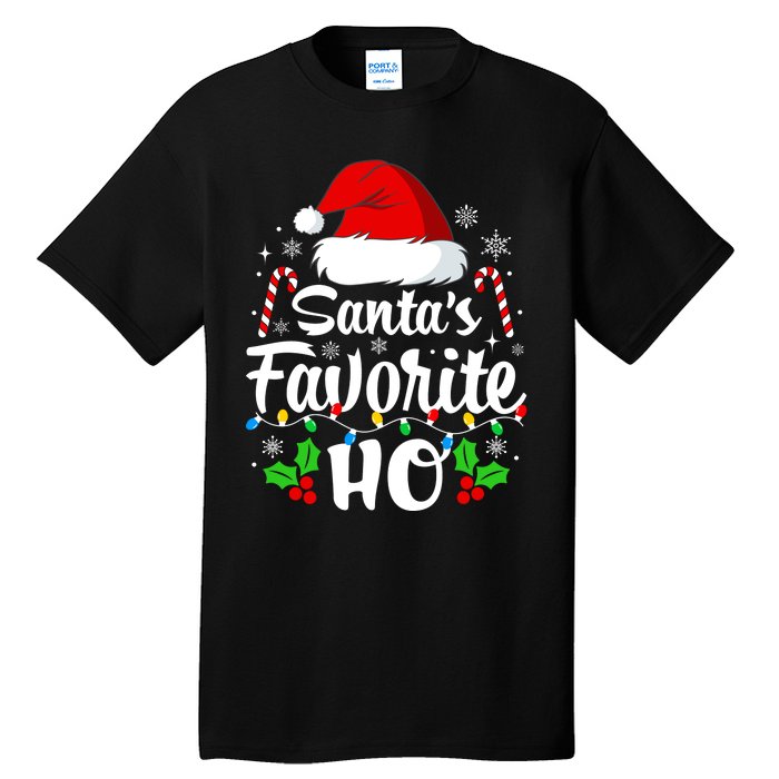 Santas Favorite HoS Xmas Funny Christmas Family Matching Pjs Tall T-Shirt