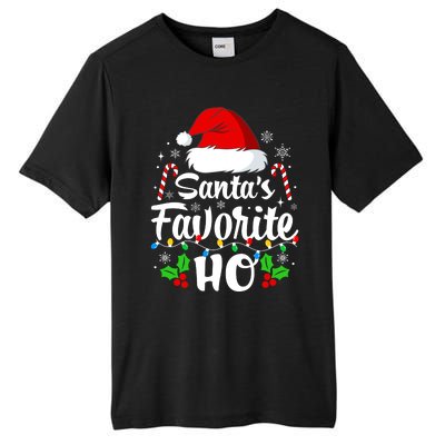 Santas Favorite HoS Xmas Funny Christmas Family Matching Pjs Tall Fusion ChromaSoft Performance T-Shirt