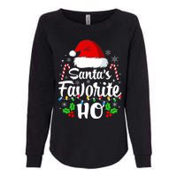 Santas Favorite HoS Xmas Funny Christmas Family Matching Pjs Womens California Wash Sweatshirt