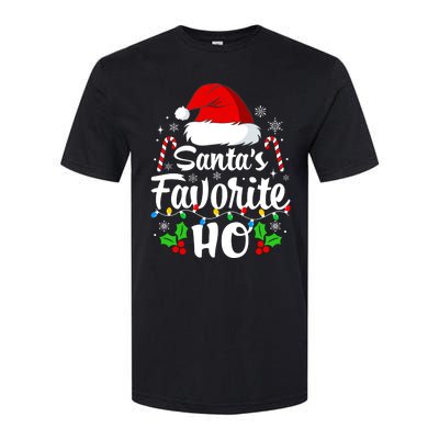 Santas Favorite HoS Xmas Funny Christmas Family Matching Pjs Softstyle CVC T-Shirt