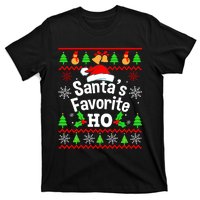 SantaS Favorite HoS Ugly Christmas Sweater Family Matching T-Shirt