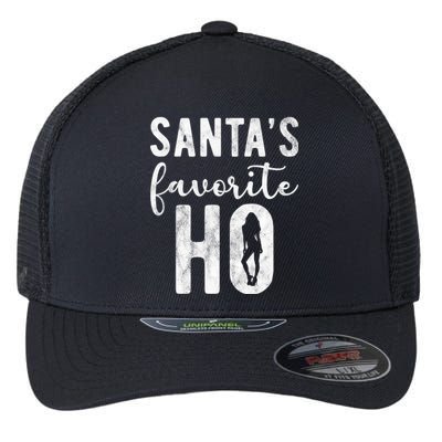 SantaS Favorite Ho Funny Xmas Christmas Flexfit Unipanel Trucker Cap