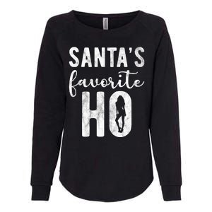 SantaS Favorite Ho Funny Xmas Christmas Womens California Wash Sweatshirt