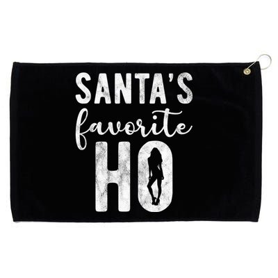 SantaS Favorite Ho Funny Xmas Christmas Grommeted Golf Towel