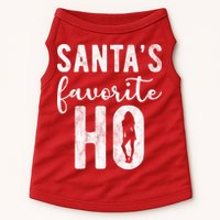 SantaS Favorite Ho Funny Xmas Christmas Doggie Tank
