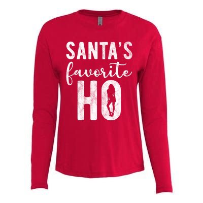 SantaS Favorite Ho Funny Xmas Christmas Womens Cotton Relaxed Long Sleeve T-Shirt