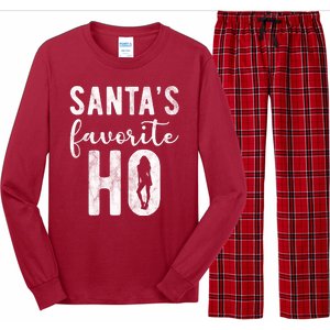 SantaS Favorite Ho Funny Xmas Christmas Long Sleeve Pajama Set