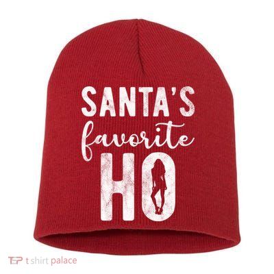 SantaS Favorite Ho Funny Xmas Christmas Short Acrylic Beanie