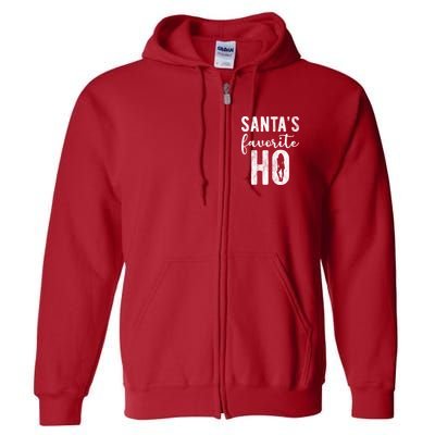 SantaS Favorite Ho Funny Xmas Christmas Full Zip Hoodie