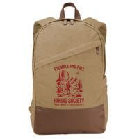 Stumble & Fall Hiking Society DonT Worry ItS A Scratch Cotton Canvas Backpack