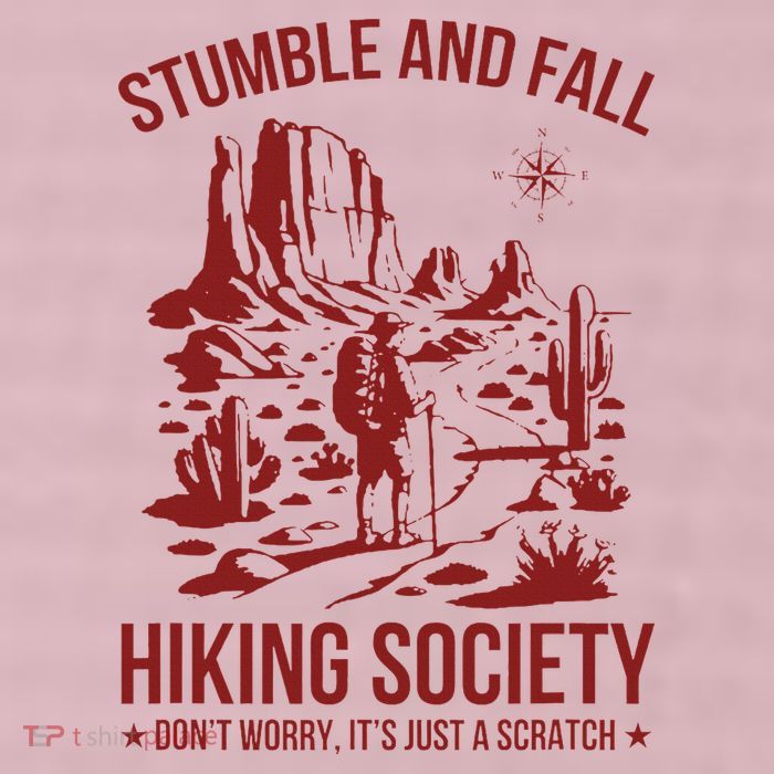 Stumble & Fall Hiking Society DonT Worry ItS A Scratch 25L Jumbo Tote
