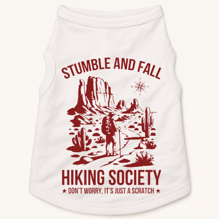 Stumble & Fall Hiking Society DonT Worry ItS A Scratch Doggie Tank