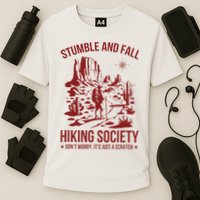 Stumble & Fall Hiking Society DonT Worry ItS A Scratch Performance Shirt