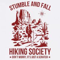 Stumble & Fall Hiking Society DonT Worry ItS A Scratch Sustainable Bucket Hat