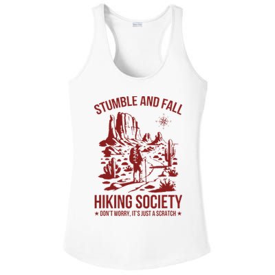 Stumble & Fall Hiking Society DonT Worry ItS A Scratch Ladies PosiCharge Competitor Racerback Tank