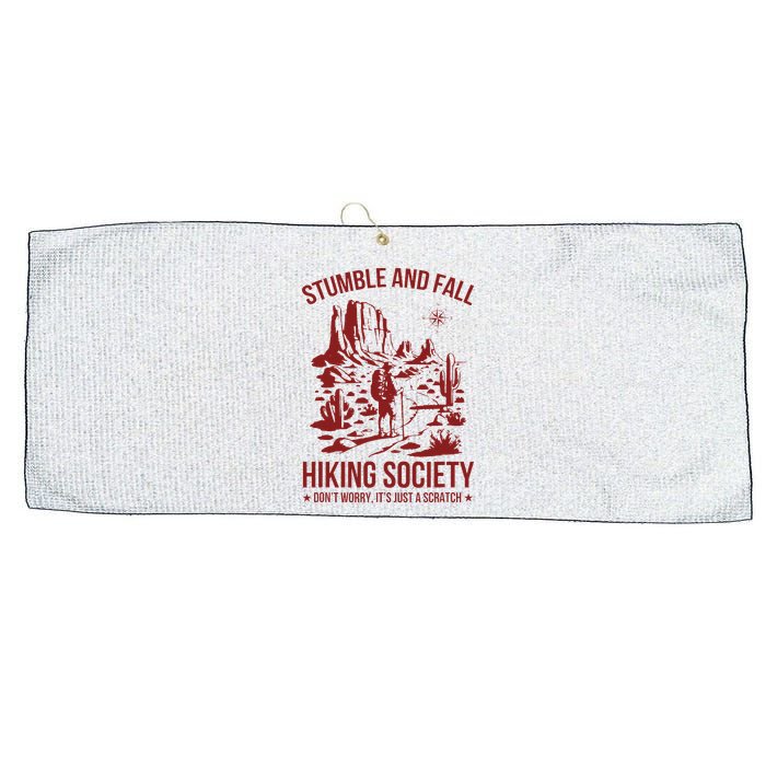 Stumble & Fall Hiking Society DonT Worry ItS A Scratch Large Microfiber Waffle Golf Towel