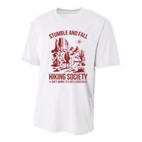 Stumble & Fall Hiking Society DonT Worry ItS A Scratch Youth Performance Sprint T-Shirt