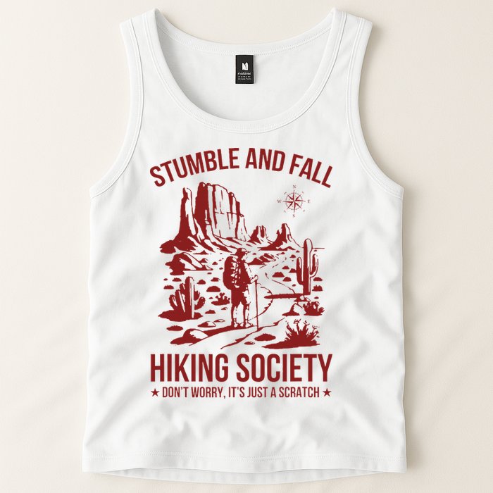 Stumble & Fall Hiking Society DonT Worry ItS A Scratch Tank Top