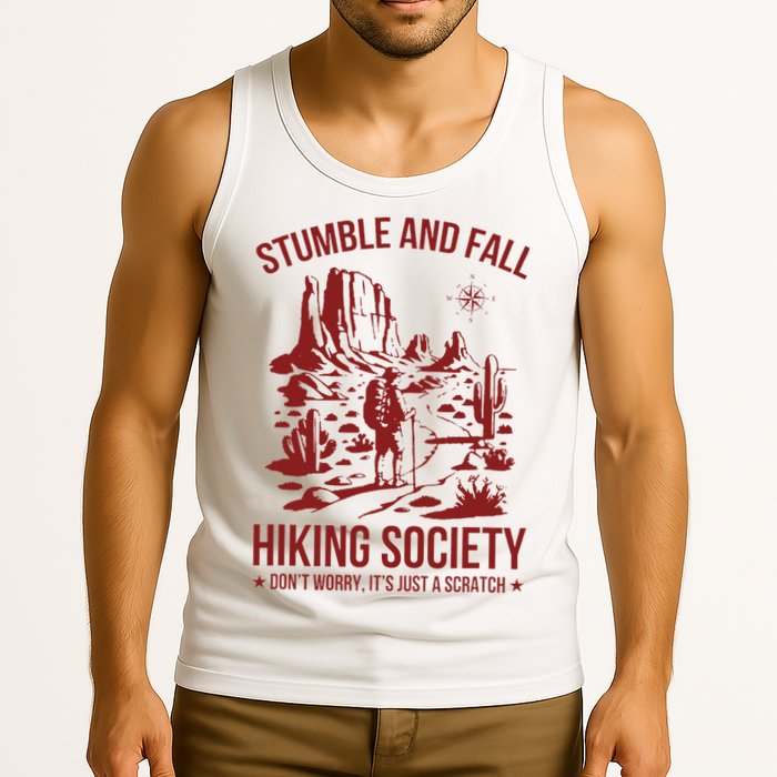 Stumble & Fall Hiking Society DonT Worry ItS A Scratch Tank Top