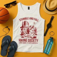 Stumble & Fall Hiking Society DonT Worry ItS A Scratch Tank Top