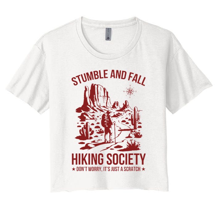 Stumble & Fall Hiking Society DonT Worry ItS A Scratch Crop Top