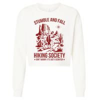 Stumble & Fall Hiking Society DonT Worry ItS A Scratch Cropped Pullover Crew
