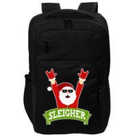 Sleigher Funny Heavy Metal Music Santa Christmas Impact Tech Backpack