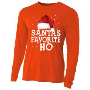 SantaS Favorite Ho Cute Christmas Holidays Pajama Meaningful Gift Cooling Performance Long Sleeve Crew