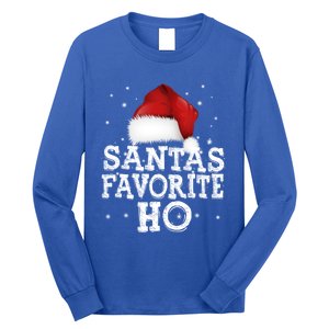 SantaS Favorite Ho Cute Christmas Holidays Pajama Meaningful Gift Long Sleeve Shirt