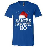 SantaS Favorite Ho Cute Christmas Holidays Pajama Meaningful Gift V-Neck T-Shirt