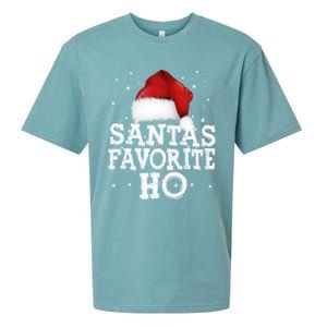 SantaS Favorite Ho Cute Christmas Holidays Pajama Meaningful Gift Sueded Cloud Jersey T-Shirt