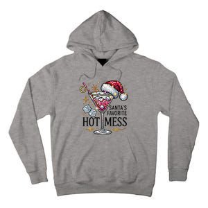 SantaS Favorite Hot Mess Funny Margarita Tall Hoodie