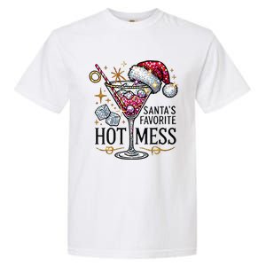 SantaS Favorite Hot Mess Funny Margarita Garment-Dyed Heavyweight T-Shirt