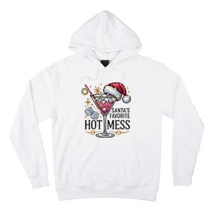 SantaS Favorite Hot Mess Funny Margarita Hoodie