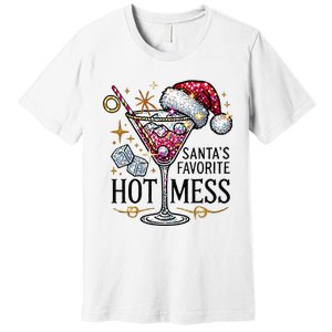 SantaS Favorite Hot Mess Funny Margarita Premium T-Shirt