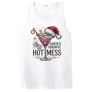 SantaS Favorite Hot Mess Funny Margarita PosiCharge Competitor Tank