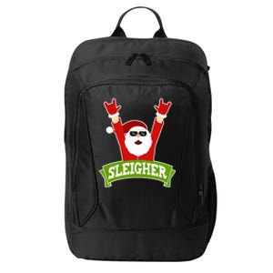 SLEIGHER - Funny Heavy Metal Music Santa - Christmas City Backpack