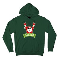 SLEIGHER - Funny Heavy Metal Music Santa - Christmas Hoodie