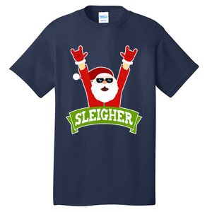 SLEIGHER - Funny Heavy Metal Music Santa - Christmas Tall T-Shirt