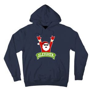 SLEIGHER - Funny Heavy Metal Music Santa - Christmas Tall Hoodie