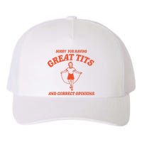 Sorry For Having Great Tits Funny Feminism Yupoong Adult 5-Panel Trucker Hat