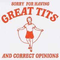 Sorry For Having Great Tits Funny Feminism Flatbill Hat