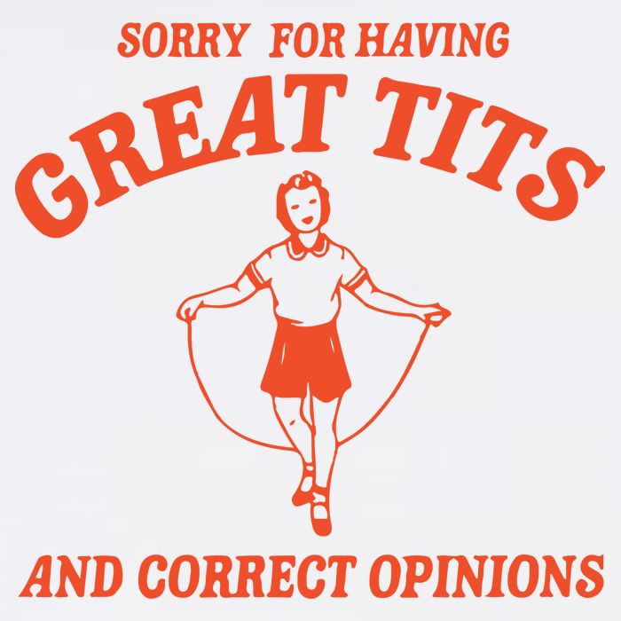 Sorry For Having Great Tits Funny Feminism Flatbill Hat