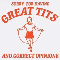 Sorry For Having Great Tits Funny Feminism Premium T-Shirt