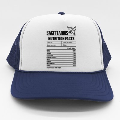 Sagittarius Facts Horoscope Zodiac Sign Great Gift Trucker Hat