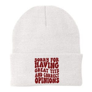 Sorry For Having Great Tits And Correct Opinions Knit Cap Winter Beanie