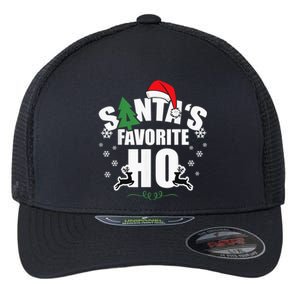 Santa's favorite Ho Christmas funny saying  wo  Flexfit Unipanel Trucker Cap