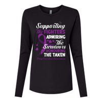 Support Fighters Honouring Taken Drug Overdose Awareness Womens Cotton Relaxed Long Sleeve T-Shirt